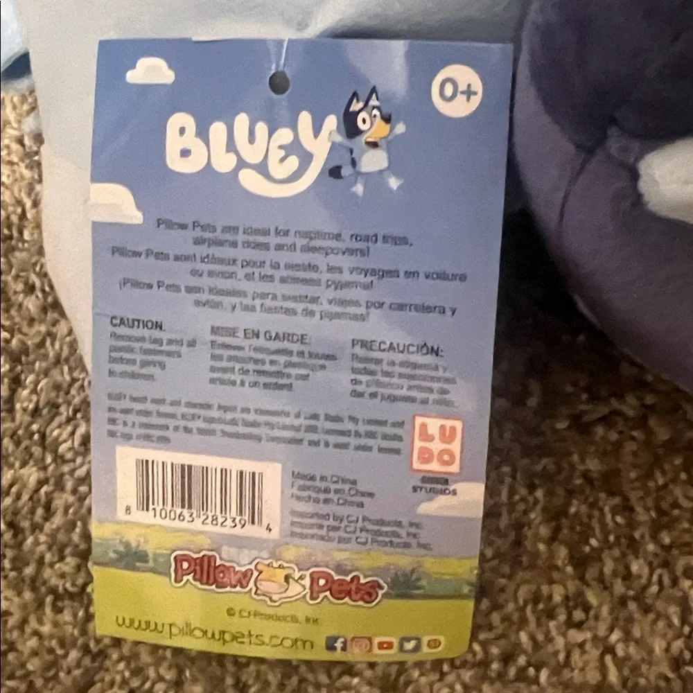 Small Bluey Pillow Pet - NWT